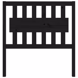 vidaXL Bed Headboard Home Bedroom Decorative Bed Header Panel Solid Wood Pine - black, 95.5 x 4 x 100 cm - Additional view 3