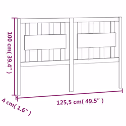 VidaXL 818561 headboard/footboard White - Additional view 6