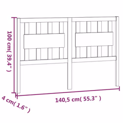 VidaXL 818566 headboard/footboard White - Additional view 6