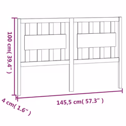 VidaXL 818571 headboard/footboard White - Additional view 6