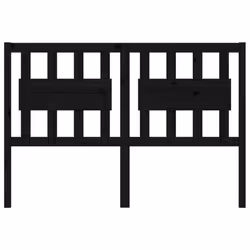 vidaXL Bed Headboard Home Bedroom Decorative Bed Header Panel Solid Wood Pine - black, 145.5 x 4 x 100 cm - Additional view 3