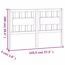 VidaXL 818576 headboard/footboard White - Additional view 6