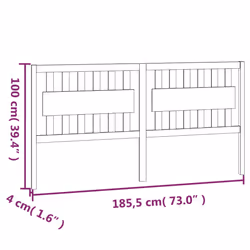 VidaXL 818586 headboard/footboard White - Additional view 6