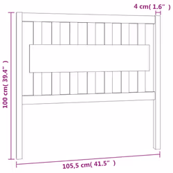 VidaXL 818593 headboard/footboard Brown - Additional view 6