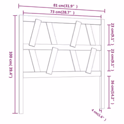 VidaXL 818598 headboard/footboard Brown - Additional view 6