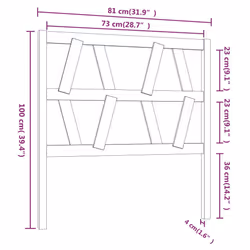 VidaXL 818599 headboard/footboard Black - Additional view 6