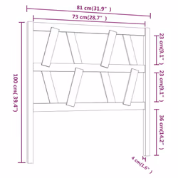 VidaXL 818604 headboard/footboard Black - Additional view 6