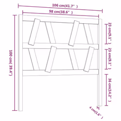 VidaXL 818607 headboard/footboard Grey - Additional view 6