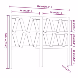 VidaXL 818612 headboard/footboard Grey - Additional view 6