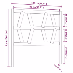 VidaXL 818613 headboard/footboard Brown - Additional view 6