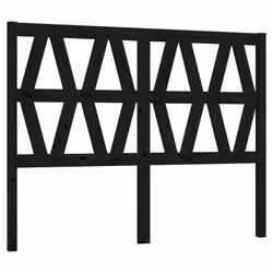 VidaXL 818614, Black, Pinewood, 1260 mm, 100 cm, 40 mm