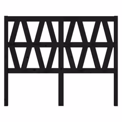 VidaXL 818614 headboard/footboard Black