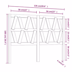 VidaXL 818614 headboard/footboard Black - Additional view 6
