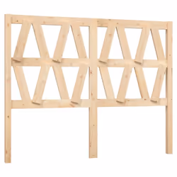 vidaXL Bed Headboard Home Bedroom Decorative Bed Header Panel Solid Wood Pine - brown, 146 x 4 x 100 cm - Additional view 2