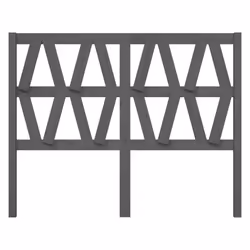 VidaXL 818622 headboard/footboard Grey