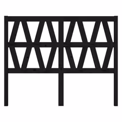 VidaXL 818624 headboard/footboard Black