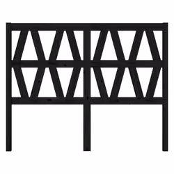 VidaXL 818634 headboard/footboard Black