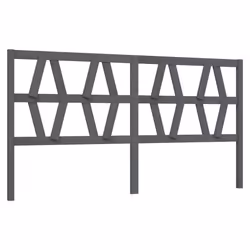 VidaXL 818642, Grey, Pinewood, 2060 mm, 100 cm, 40 mm