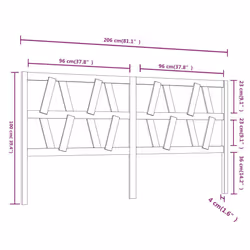 VidaXL 818642 headboard/footboard Grey - Additional view 6
