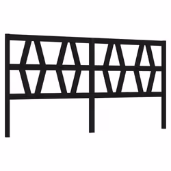 VidaXL 818644, Black, Pinewood, 2060 mm, 100 cm, 40 mm