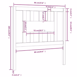 VidaXL 818652 headboard/footboard Grey - Additional view 5