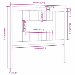 VidaXL 818657 headboard/footboard Grey - Additional view 6