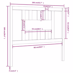 VidaXL 818658 headboard/footboard Brown - Additional view 6