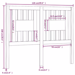 VidaXL 818662 headboard/footboard Grey - Additional view 6