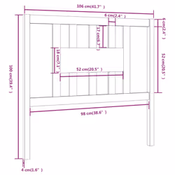 VidaXL 818663 headboard/footboard Brown - Additional view 6