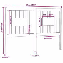 VidaXL 818667 headboard/footboard Grey - Additional view 6