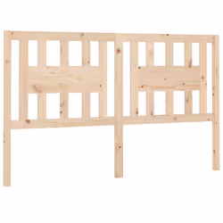 vidaXL Headboard Bedroom Bed Headboard Decorative Bed Header Solid Wood Pine - brown, 166 x 4 x 100 cm - Additional view 2