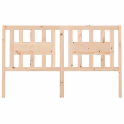 vidaXL Headboard Bedroom Bed Headboard Decorative Bed Header Solid Wood Pine - brown, 166 x 4 x 100 cm - Additional view 3