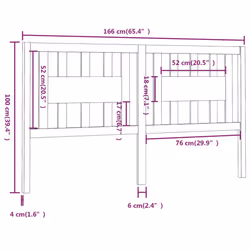 VidaXL 818684 headboard/footboard Black - Additional view 6