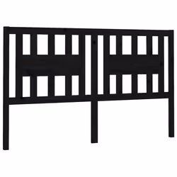 VidaXL 818694, Black, Pinewood, 2060 mm, 100 cm, 40 mm