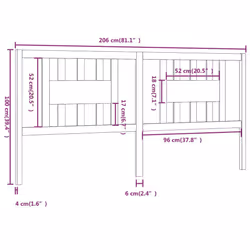 VidaXL 818694 headboard/footboard Black - Additional view 6