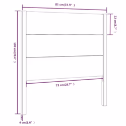VidaXL 818698 headboard/footboard Brown - Additional view 6