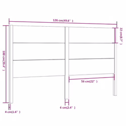 VidaXL 818713 headboard/footboard Brown - Additional view 6