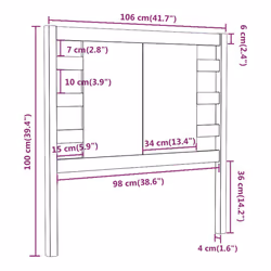 VidaXL 818759 headboard/footboard Black - Additional view 6