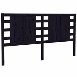 VidaXL 818764, Black, Pinewood, 1260 mm, 100 cm, 40 mm