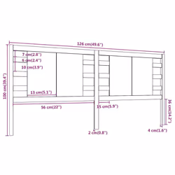 VidaXL 818764 headboard/footboard Black - Additional view 6