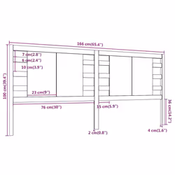 VidaXL 818794 headboard/footboard Black - Additional view 6