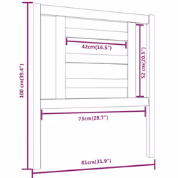 VidaXL 818798 headboard/footboard Brown - Additional view 6