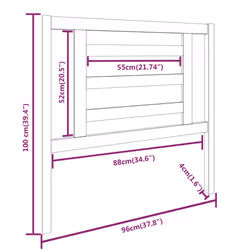 VidaXL 818801 headboard/footboard White - Additional view 5