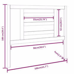 VidaXL 818807 headboard/footboard Grey - Additional view 6