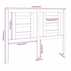 VidaXL 818811 headboard/footboard White - Additional view 6