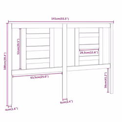 VidaXL 818821 headboard/footboard White - Additional view 6