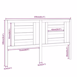 VidaXL 818828 headboard/footboard Brown - Additional view 6