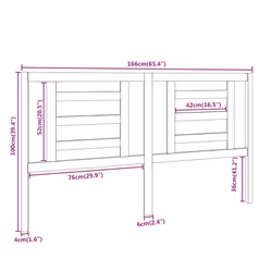 VidaXL 818831 headboard/footboard White - Additional view 6