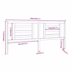 VidaXL 818841 headboard/footboard White - Additional view 6