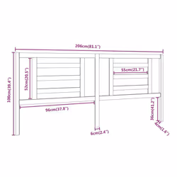 VidaXL 818842 headboard/footboard Grey - Additional view 6